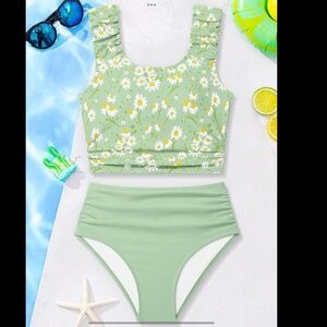 Girls Tankini Swimsuit 2 Piece Bathing Suit